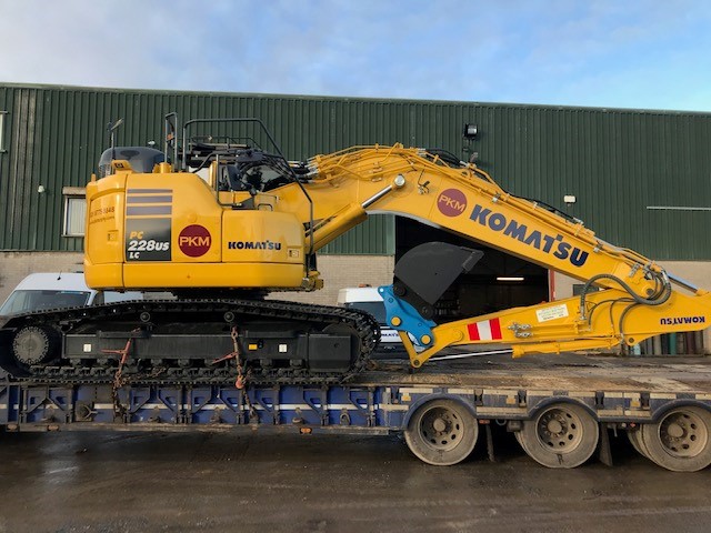 Pk Murphy Construction Receives New Komatsu Pc228uslc-11 - Wac Mccandless